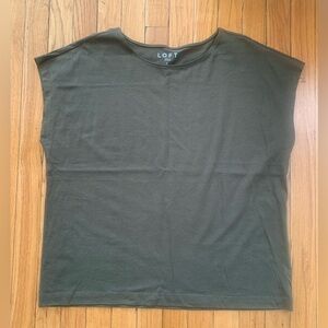 LOFT Olive Green Top
